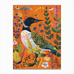 Spring Birds Loon 3 Canvas Print