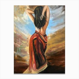 woman body art Canvas Print