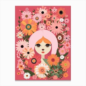 Flower Power Kitsch 6 Canvas Print