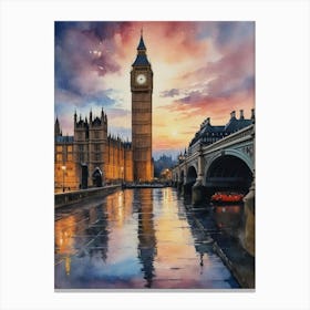 Big Ben At Sunset 3 Canvas Print