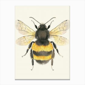 Charming Nursery Kids Animals Bumblebee 3 Canvas Print