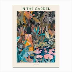 In The Garden Poster Lotusland Usa 2 Canvas Print