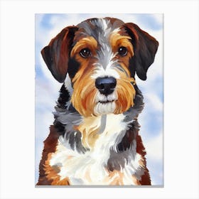 Biewer Terrier 4 Watercolour dog Canvas Print