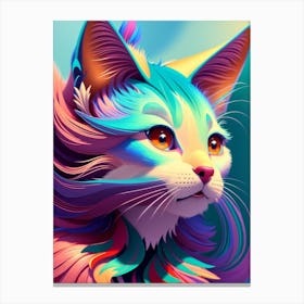 Colorful Cat Canvas Print