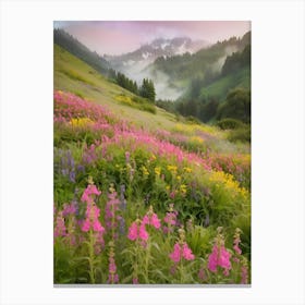 Wildflowers In The Mountains 6 Canvas Print