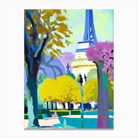 Tuileries Garden, France Abstract Still Life Canvas Print