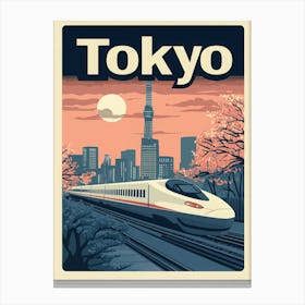 Aihrgdesign A Mid Century Modern Travel Poster For Tokyo Show Afbc099d E169 426e Bf18 D6be8e6aa7ea 0 Canvas Print