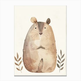 Charming Nursery Kids Animals Hamster 1 Canvas Print