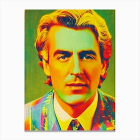 Rob Riggle Colourful Pop Movies Art Movies Canvas Print
