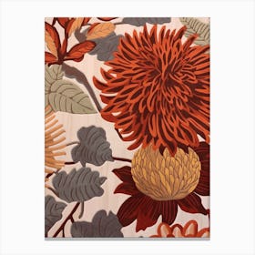 Fall Botanicals Chrysanthemum 2 Canvas Print