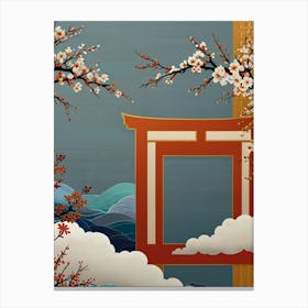 Japanese Cherry Blossoms 1 Canvas Print