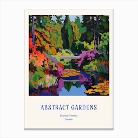 Colourful Gardens Butchart Gardens Canada 4 Blue Poster Canvas Print