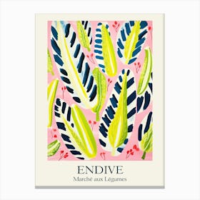 Marche Aux Legumes Endive Summer Illustration 5 Canvas Print