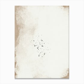 White And Beige Abstract Painting Canvas Print