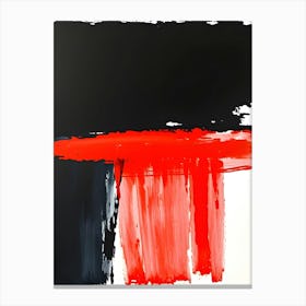 Abstract - Red And Black Canvas Print