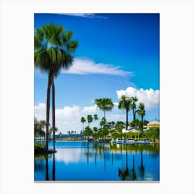 Palm Bay 1   Photography Canvas Print