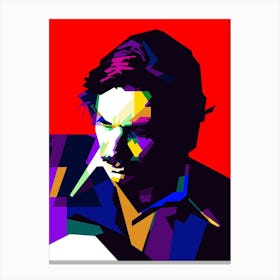 Antonio Carlos Jobim Brazilian Jazz Musician Pop Art WPAP Canvas Print