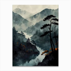 Asian Landscape Painting 46 Canvas Print