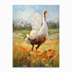 Bird Painting Turkey 3 Canvas Print