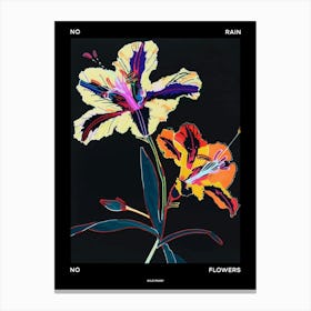 No Rain No Flowers Poster Wild Pansy 4 Canvas Print