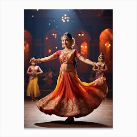 classical dancing Canvas Print