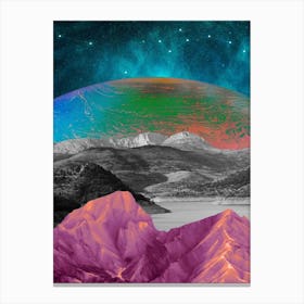 Collage Of Landscapes Composition Canvas Print