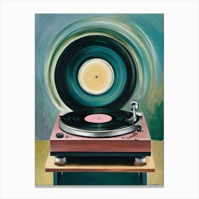 Turntable Vinyl Record Player  Canvas Print