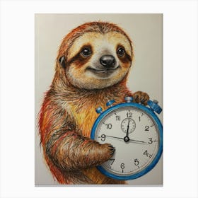 Sloth 34 Canvas Print