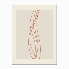 Wavy Line Canvas Print