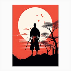 Samurai Elegance Unbound Canvas Print