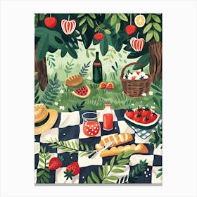 Picnic In The Park Canvas Print