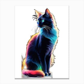 Rainbow Cat Canvas Print