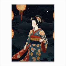 Geisha Woman 1 Canvas Print