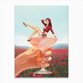 Cheeky Cocktail - Spring Edition Canvas Print