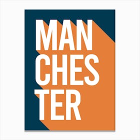 Manchester Typography Canvas Print