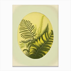 Lemon Button Fern Rousseau Inspired Canvas Print