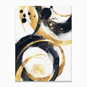 Gold And Black Canvas Print 32 Canvas Print