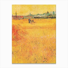 Wheat Field By Vincent Van Gogh 1 Canvas Print