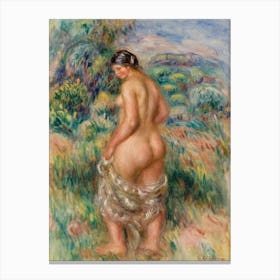 Standing Bather, Pierre Auguste Renoir Canvas Print