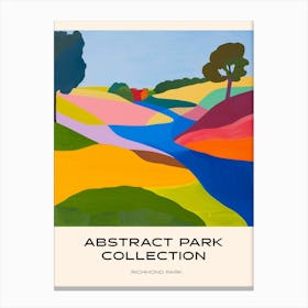 Abstract Park Collection Poster Richmond Park London 2 Canvas Print