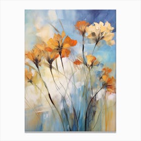 Fall Flower Painting Agapanthus 2 Canvas Print