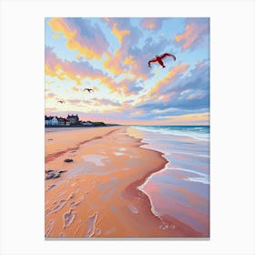 Sunset On The Beach 10 Canvas Print