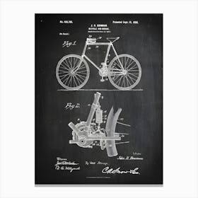 Bicycle Air Brake Patent Print Bicycle Patent Bicycle Art Bicycle Wall Art Bicycle Decor Bicycle Poster Bicycle Print Sb7961 Canvas Print