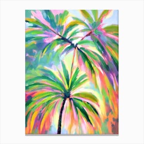 Majesty Palm Impressionist Painting Plant Canvas Print