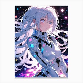 Anime Girl In Space 2 Canvas Print