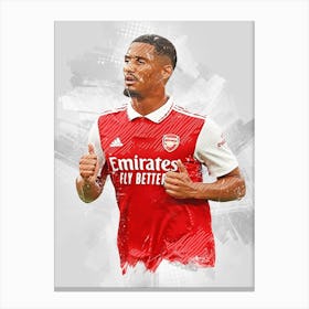 William Saliba Arsenal Canvas Print