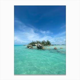 Beautiful Bermuda Water - Vertical Canvas Print