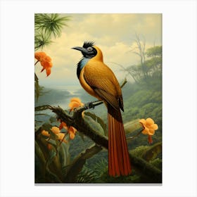 Perched in Paradise: Exotic Bird Art Canvas Print