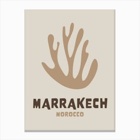 Marrakech Neutral Brown Canvas Print