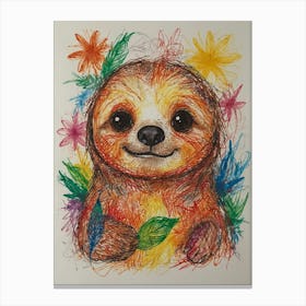 Sloth 16 Canvas Print